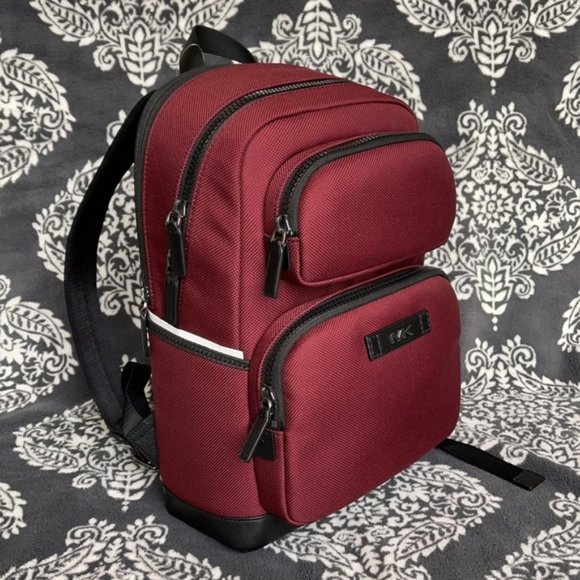 Michael Kors Kent Sport Utility Backpack Merlot - Picture 3 of 16